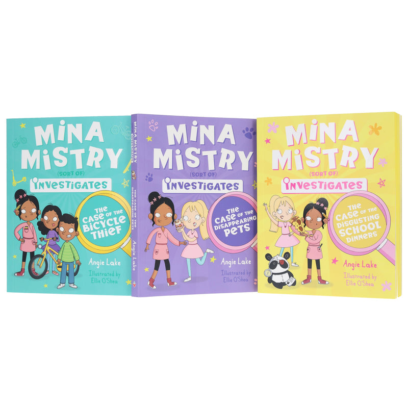 Mina Mistry Sort Of Investigates Series 3 Books Collection Set By Angie Lake - Ages 7-9 - Paperback 7-9 Sweet Cherry Publishing