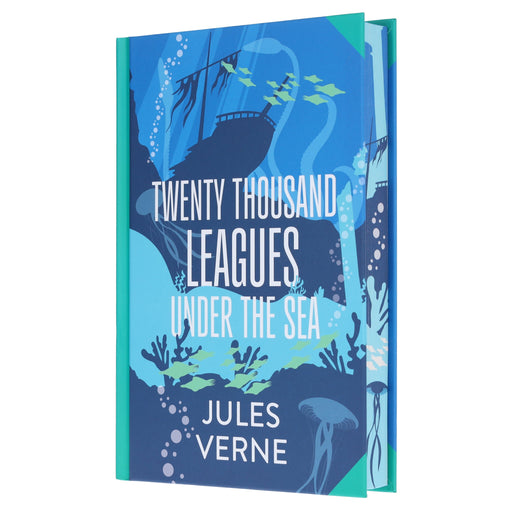 Twenty Thousand Leagues Under the Sea by Jules Verne - Fiction - Sprayed Edges Hardback Fiction Wilco Books