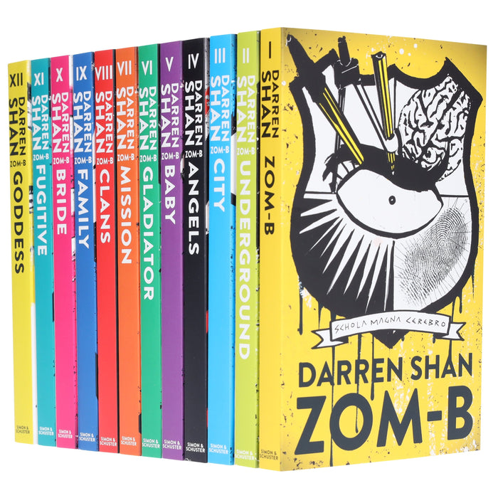 Zom-B 12 Books Collection Set Pack By Darren Shan - Ages 12+ - Paperback 9-14 Simon & Schuster