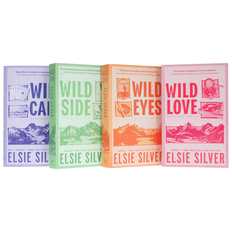 Rose Hill Series By Elsie Silver (Wild Love, Wild Eyes, Wild Side & Wild Card) 4 Books Collection Set - Fiction - Paperback Fiction Hachette