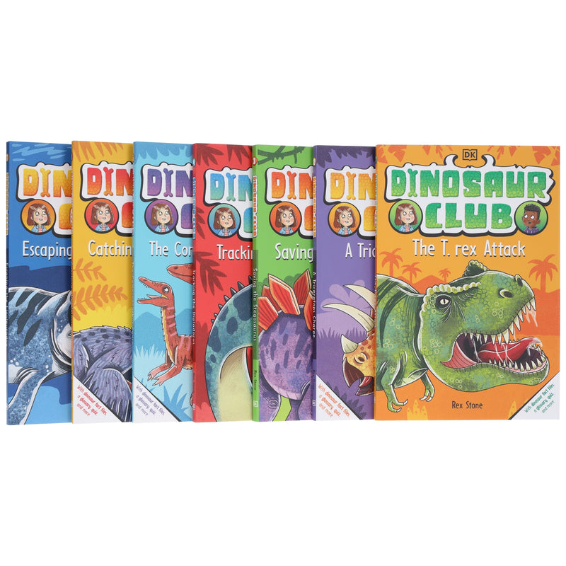 Dinosaur Club Series by Rex Stone: 7 Books Collection Set - Age 5-7 - Paperback 5-7 DK Children