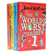 The World's Worst Children Series by David Walliams: Illustrated 4 Books Collection Set - Ages 7-12 -Paperback 7-9 HarperCollins Publishers