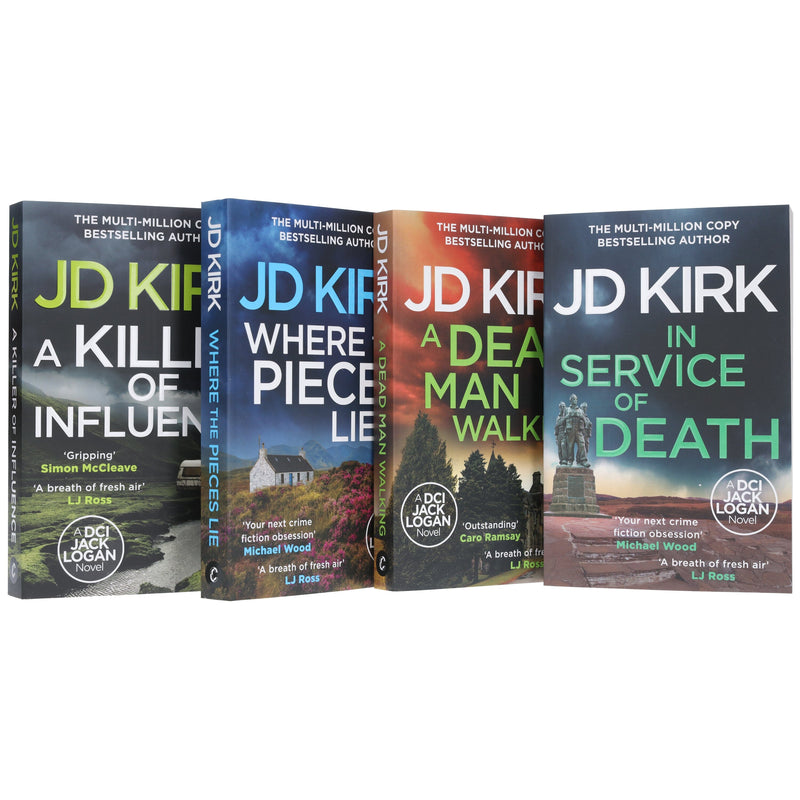 DCI Logan Crime Thrillers (Book 17-20) by JD Kirk 4 Books Collection Set - Fiction - Paperback Fiction Zertex Crime