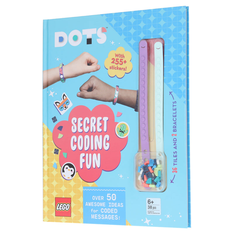 LEGO® DOTS®: Secret Coding Fun! (with stickers, LEGO tiles and two wristbands) - Ages 5-7 - Hardback 5-7 Studio Fun Intl