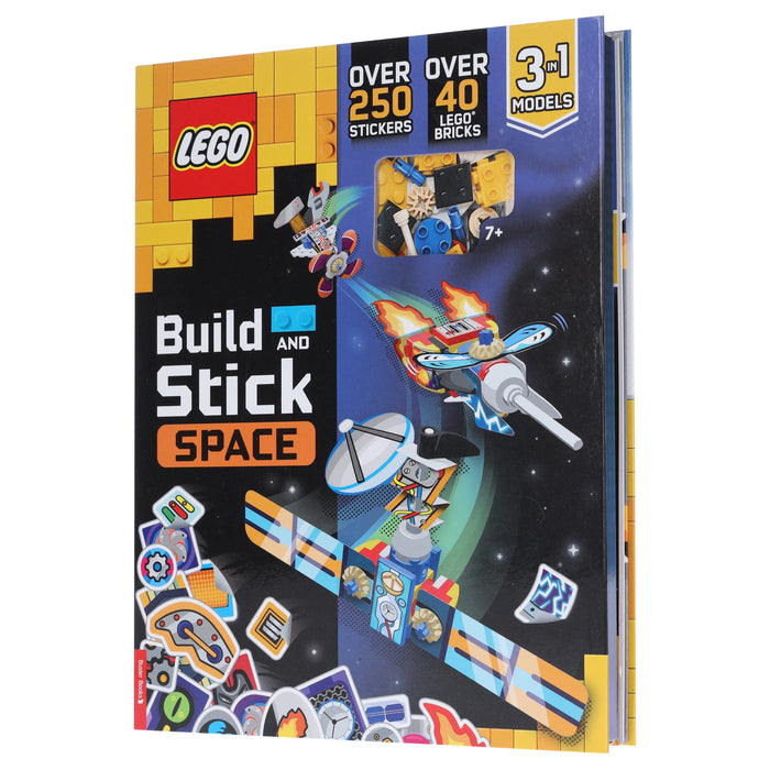 LEGO Books: Build and Stick: Space Activity Box (includes LEGO bricks, book and over 250 stickers) - Ages 7-9 – Hardback 7-9 Buster Books