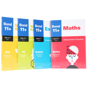 Bond 11+ Maths and English Verbal & Non-Verbal Reasoning Assessment Practice 4 Books Collection Set – Ages 6-7 years- Paperback 5-7 Oxford University Press