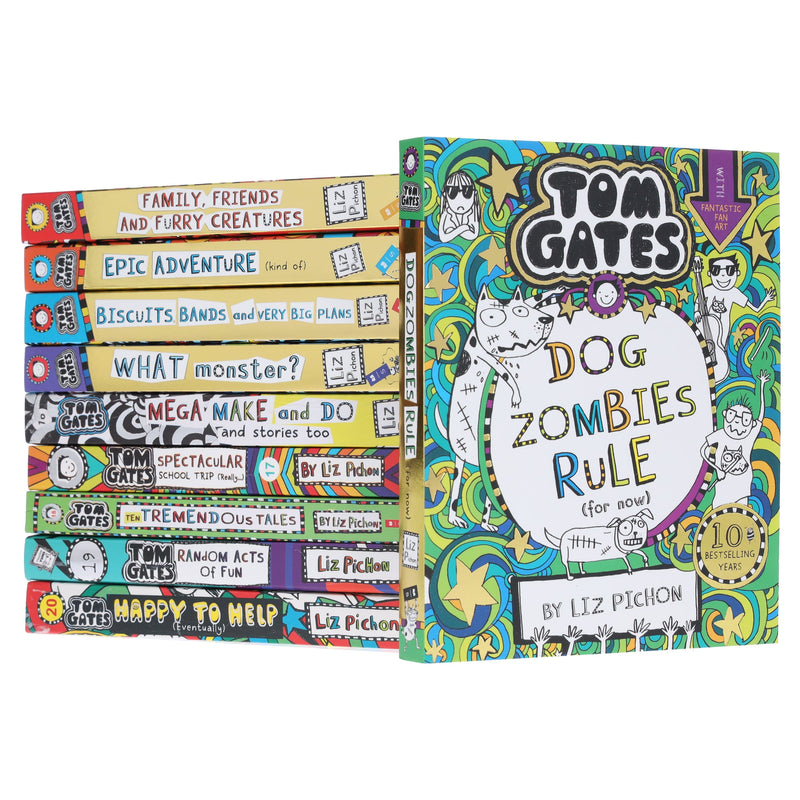 Tom Gates Books 11-20 by Liz Pichon: 10 Books Collection Set - Ages 7-9 - Paperback 7-9 Scholastic