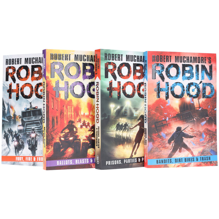 Robin Hood Series (Vol 6-9) by Robert Muchamore 4 Books Collection Set - Ages 12-17 - Paperback Young Adult Bonnier Books Ltd