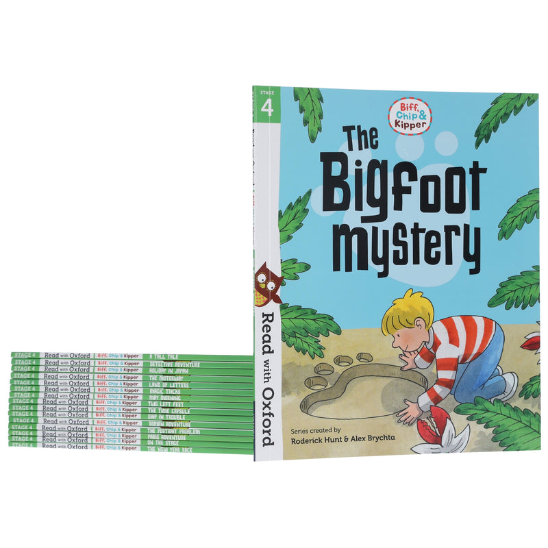Biff, Chip and Kipper: Read with Oxford Stage 4 16 Books Collection Set by Roderick Hunt - Age 5+ - Paperback B2D DEALS Oxford University Press