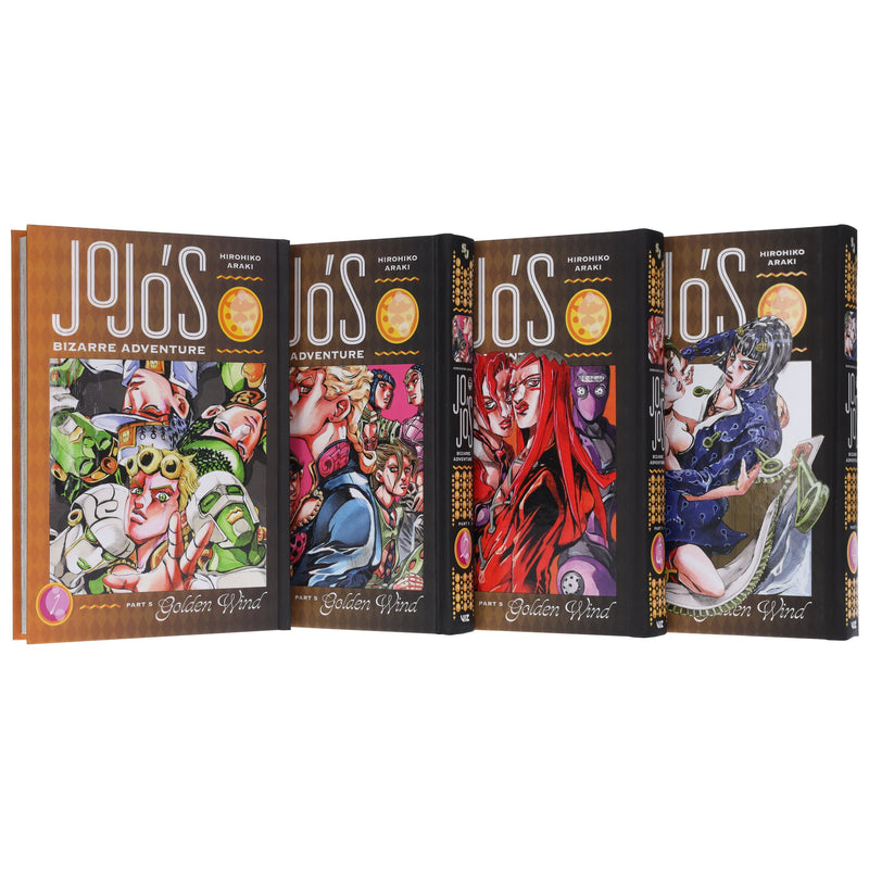 JoJo’s Bizarre Adventure: Part 5 - Golden Wind (Vol. 1-4) by Hirohiko Araki 4 Books Collection Set - Fiction - Hardback Fiction Viz Media, Subs. of Shogakukan Inc