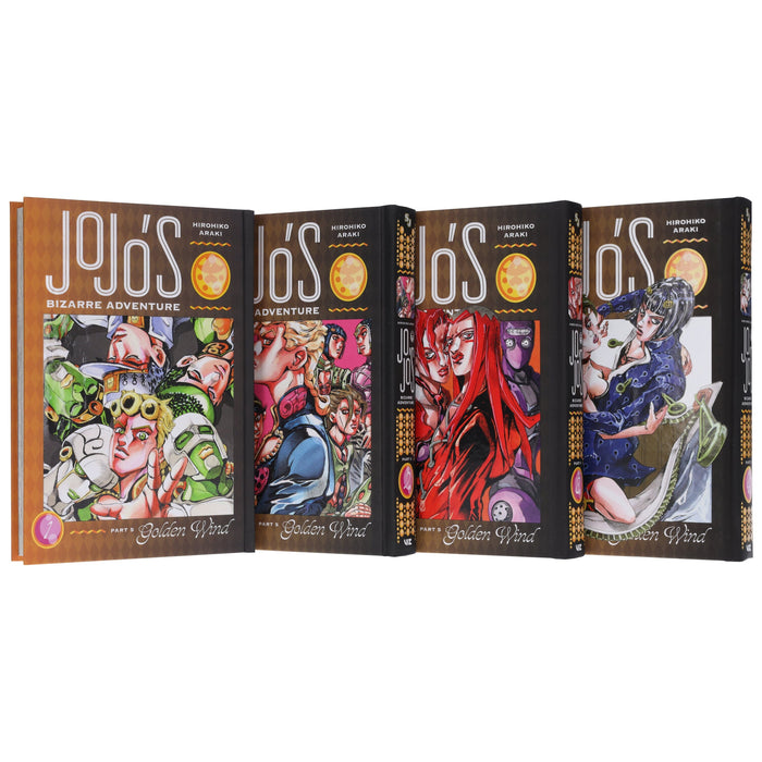 JoJo’s Bizarre Adventure: Part 5 - Golden Wind (Vol. 1-4) by Hirohiko Araki 4 Books Collection Set - Fiction - Hardback Fiction Viz Media, Subs. of Shogakukan Inc