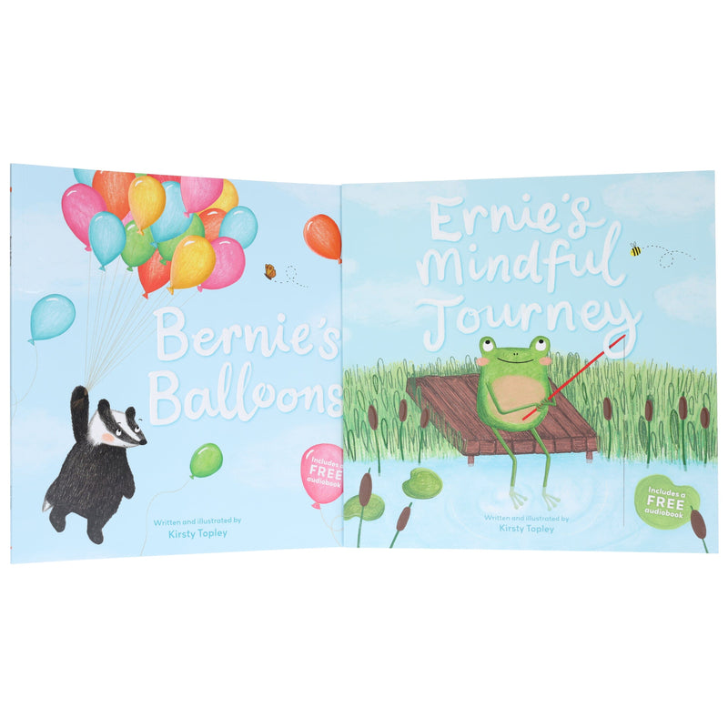 Ernie's Mindful Journey: A Story of Mindfulness and Self-Care by Kirsty Topley 2 Picture Books Set (Includes Free Audiobook)- Ages 5-7 - Paperback 5-7 Sweet Cherry Publishing