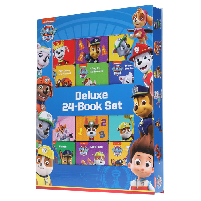 Nickelodeon PAW Patrol Chase, Skye, Marshall, and More! by PI Kids Deluxe 24-Book Set - Ages 0-6 - Board Book 0-5 P I Kids