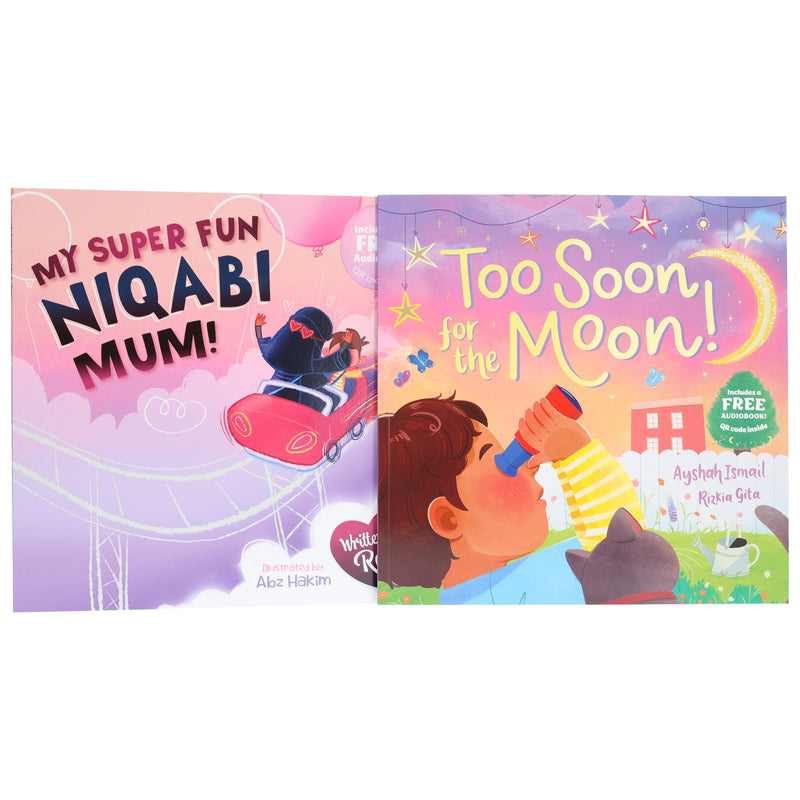 Too Soon For the Moon & My Super Fun Niqabi Mum by Ayshah Ismail & Red Illustrated 2 Picture Books Collection Set - Ages 3+ - Paperback 3-5 Salaam Cherry