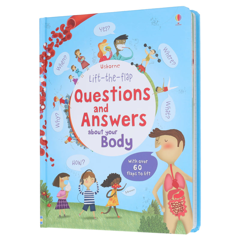Usborne: Lift the Flap Questions & Answers about your Body by Katie Daynes - Ages 4+ - Board Book 3-5 Usborne Publishing Ltd