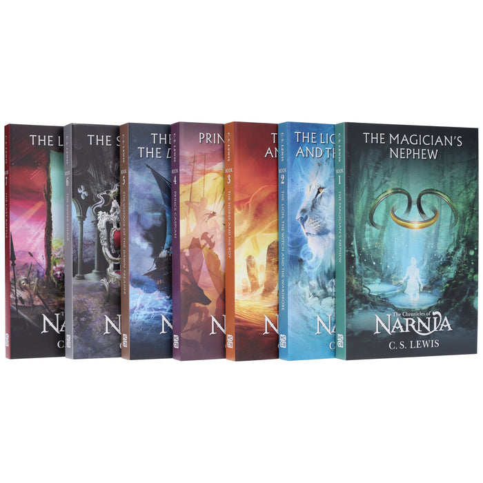 The Chronicles of Narnia 7 Books By C.S. Lewis - Ages 7-9 - Paperback B2D DEALS HarperCollins Publishers