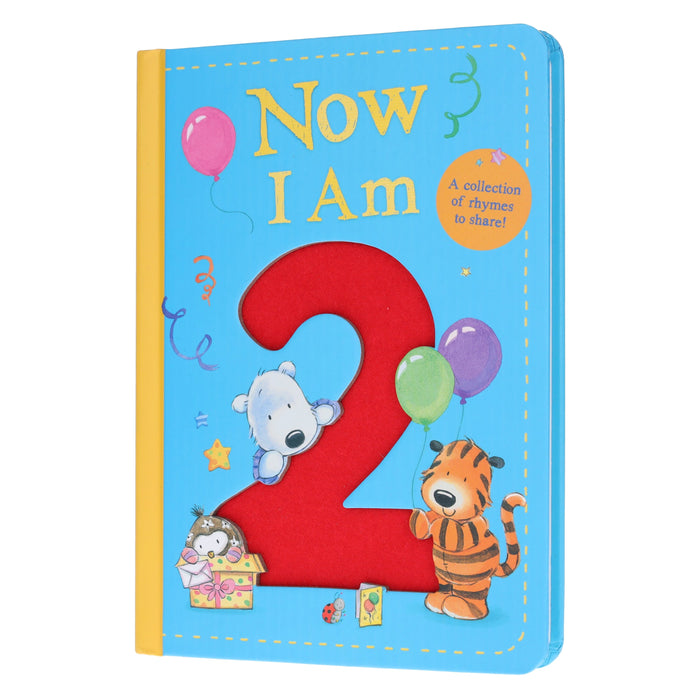 Now I Am 2: A Collection of Rhymes to Share! by Rachel Baines - Ages 2+ - Board Book 0-5 Little Tiger Press Group