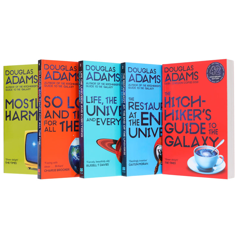 The Hitchhiker's Guide to the Galaxy by Douglas Adams: Complete Books 1-5 Box Set - Fiction - Paperback Fiction Macmillan