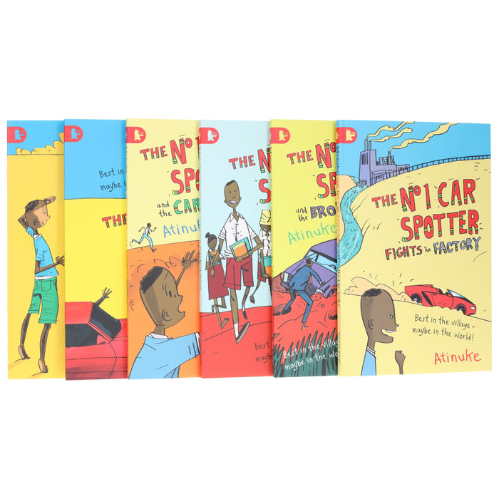 The No 1 Car Spotter Series 6 Books Collection Box Set by Atinuke - Ages 6-9 - Paperback 7-9 Walker Books Ltd