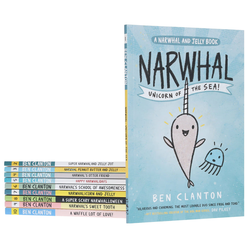 Narwhal and Jelly Series By Ben Clanton 10 Books Collection Set - Ages 4-8 - Paperback 5-7 HarperCollins Publishers