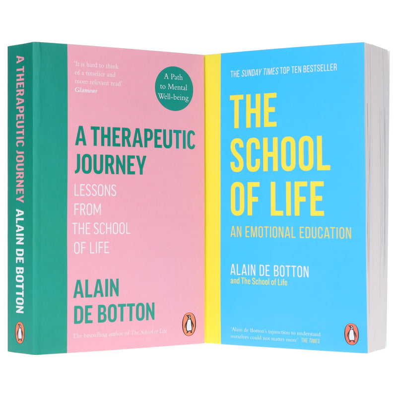 A Therapeutic Journey & The School of Life by Alain de Botton 2 Books Collection Set - Non Fiction - Paperback Non-Fiction Penguin