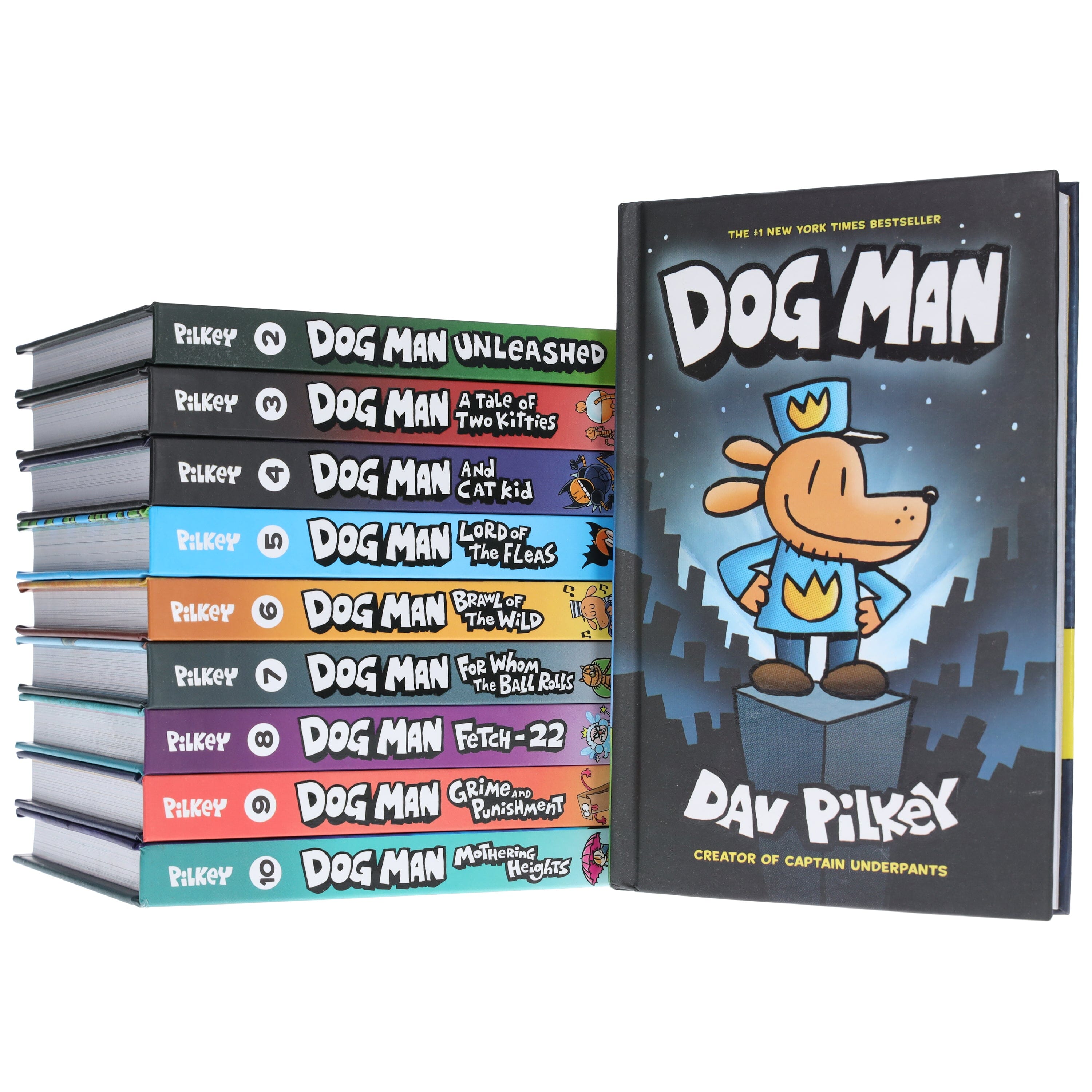 Dog Man by Dav Pilkey: Books 1-10 — Books2Door