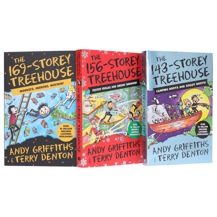 The Treehouse Series (Book 11-13) by Andy Griffiths Illustrated 3 Books Collection Set - Ages 7-12 - Paperback 9-14 Macmillan