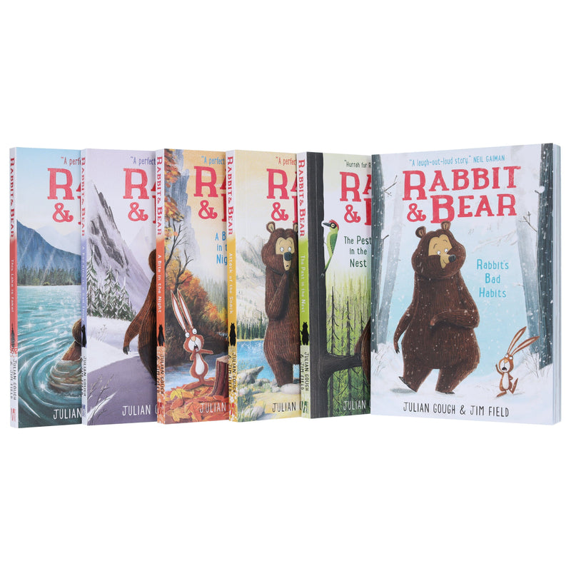 Rabbit and Bear Series By Julian Gough & Jim Field 6 Books Collection Set - Ages 5-8 - Paperback 7-9 Hachette