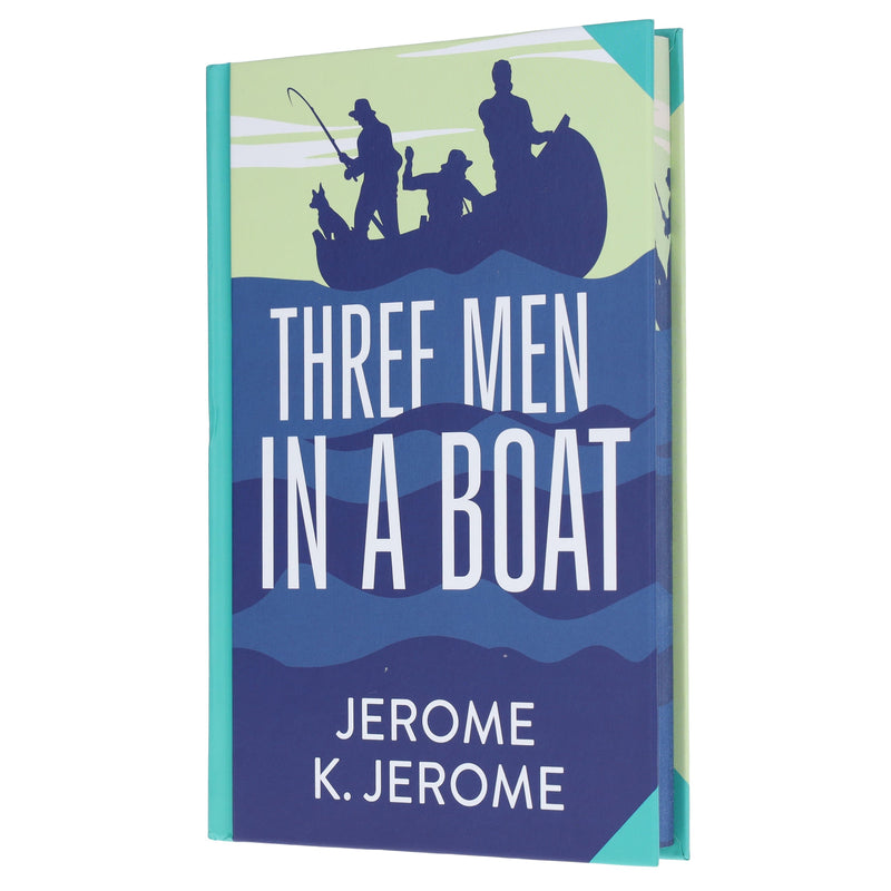 Three Men In A Boat by Jerome K. Jerome - Fiction - Sprayed edges Hardback Fiction Wilco Books