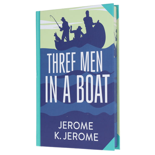 Three Men In A Boat by Jerome K. Jerome - Fiction - Sprayed edges Hardback Fiction Wilco Books