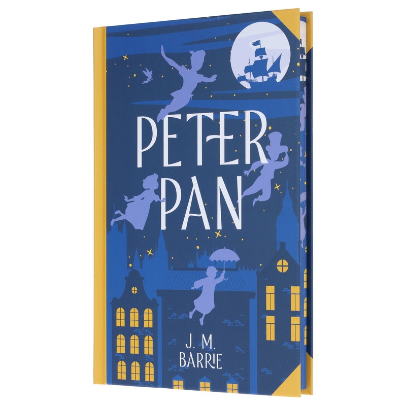 Peter Pan by J. M. Barrie - Fiction - Sprayed Edges Hardback Fiction Wilco Books