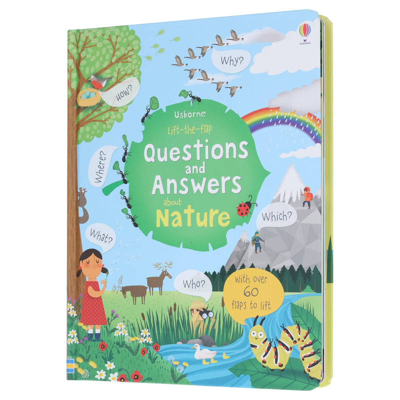 Usborne: Lift the Flap Questions and Answers About Nature by Katie Daynes - Ages 5+ - Board Book 5-7 Usborne Publishing Ltd