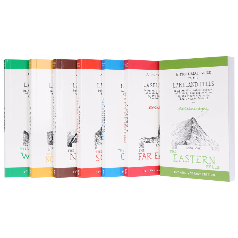 The Pictorial Guides to the Lakeland Fells by Alfred Wainwright: 50th Anniversary Edition 7 Books Box Set - Non-Fiction - Paperback B2D DEALS Frances Lincoln Publishers Ltd