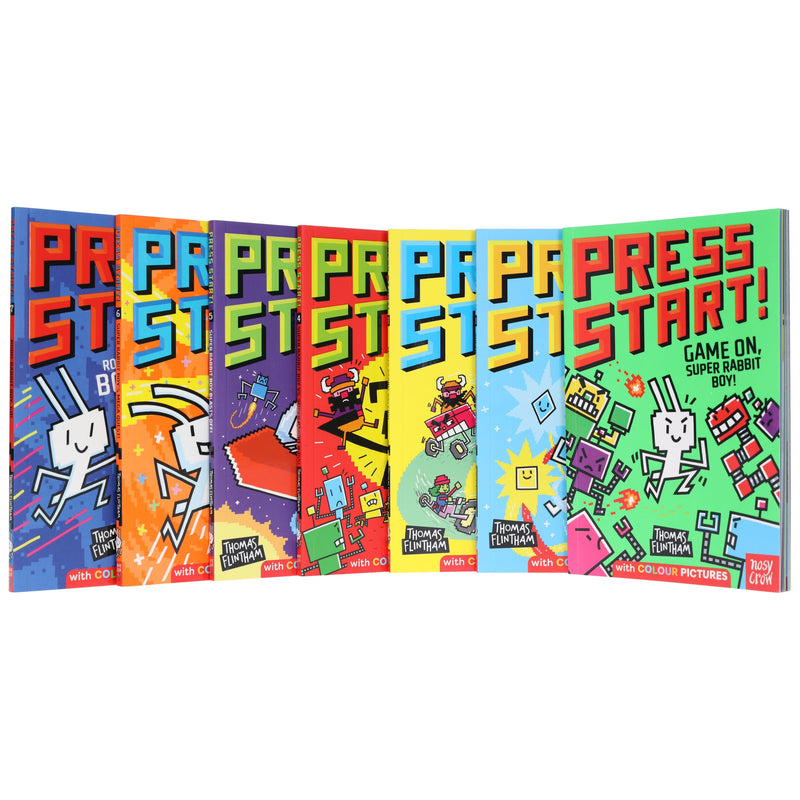 Press Start! Series by Thomas Flintham 7 Books Full-Colour Graphic Novels Collection Set - Ages 5+ - Paperback Graphic Novels Nosy Crow Ltd