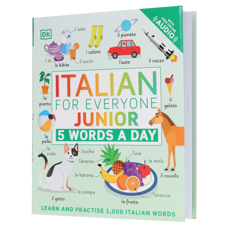 Italian for Everyone Junior 5 Words a Day: Learn and Practise 1,000 Italian Words - Ages 5-9 - Flexibound 5-7 Penguin Random House