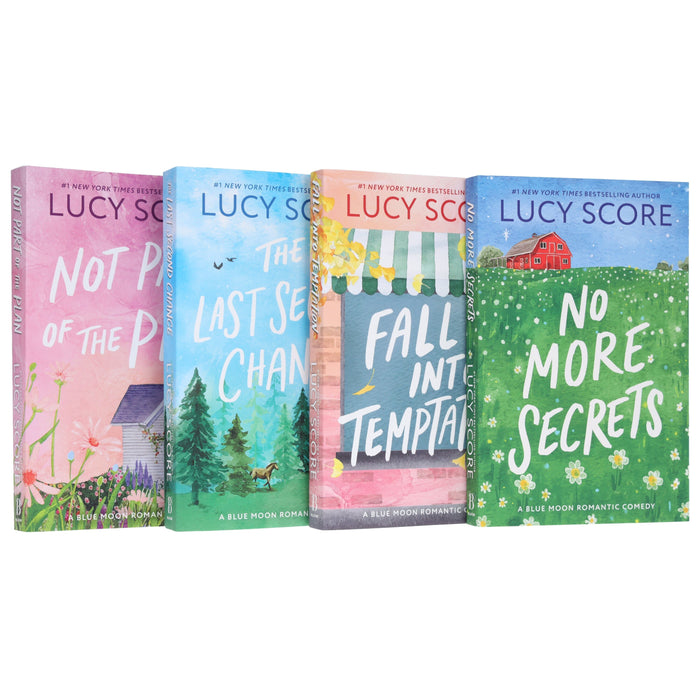 A Blue Moon Romantic Comedy Series by Lucy Score 4 Books Collection Set - Fiction - Paperback Fiction Bloom Books