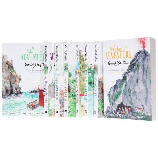 Enid Blyton Adventure Series (Mountain, Sea, River, Circus, Valley, Ship, Castle, Island) 8 Books Collection Box set - Ages 9-14 - Paperback 9-14 Pan Macmillan