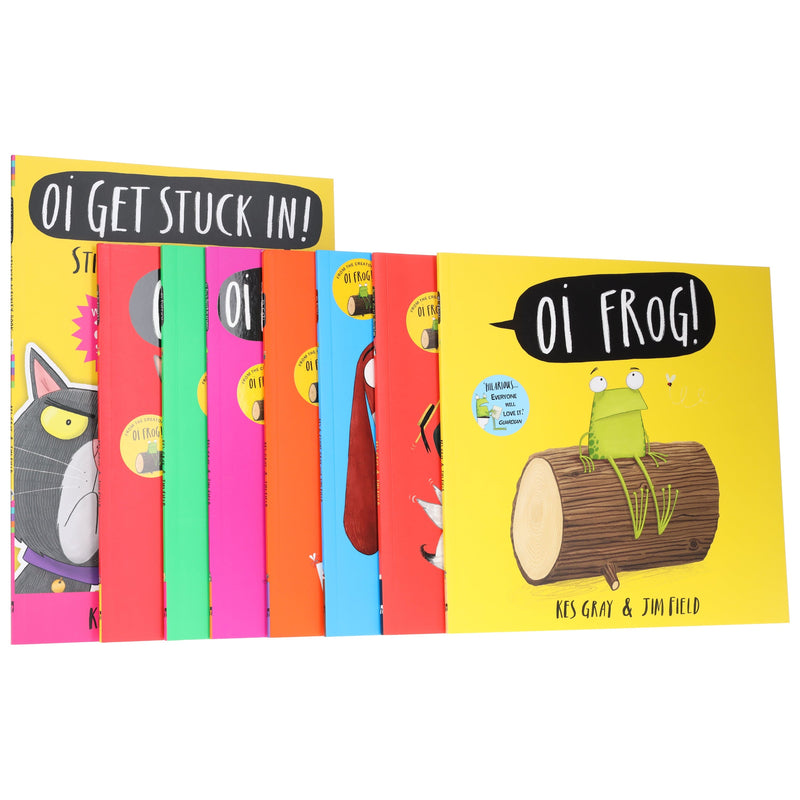 Oi Frog and Friends Series By Kes Gray Illustrated 8 Picture Books Collection Set - Ages 2-6 - Paperback 0-5 Hachette UK
