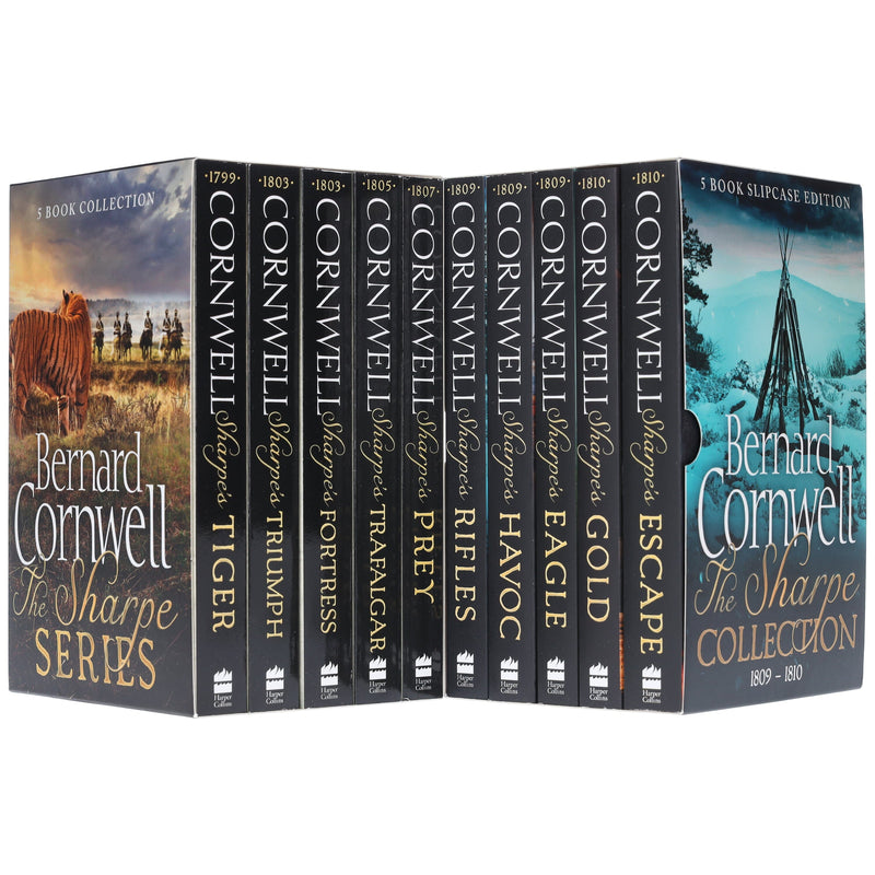 Sharpe by Bernard Cornwell 10 Books Collection Set - Fiction - Paperback Fiction HarperCollins Publishers