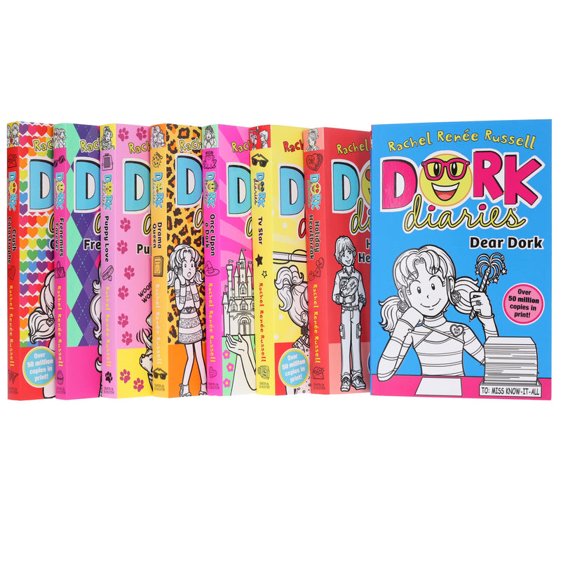 Dork Diaries Series (Vol. 5-12) By Rachel Renee Russell 8 Books Collection Set - Ages 9-14 - Paperback 9-14 Simon & Schuster