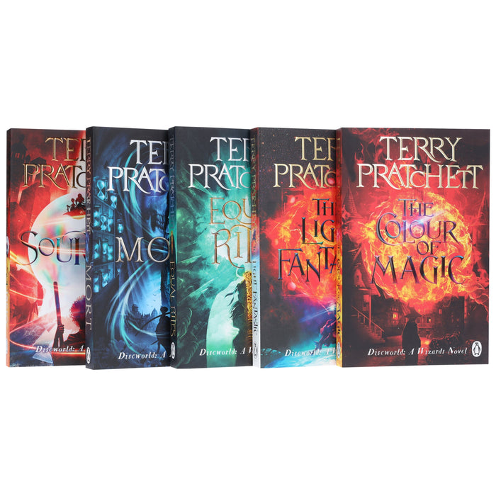 Discworld Series by Terry Pratchett: Book 1-5 Collection Set - Fiction - Paperback Fiction Penguin Random House