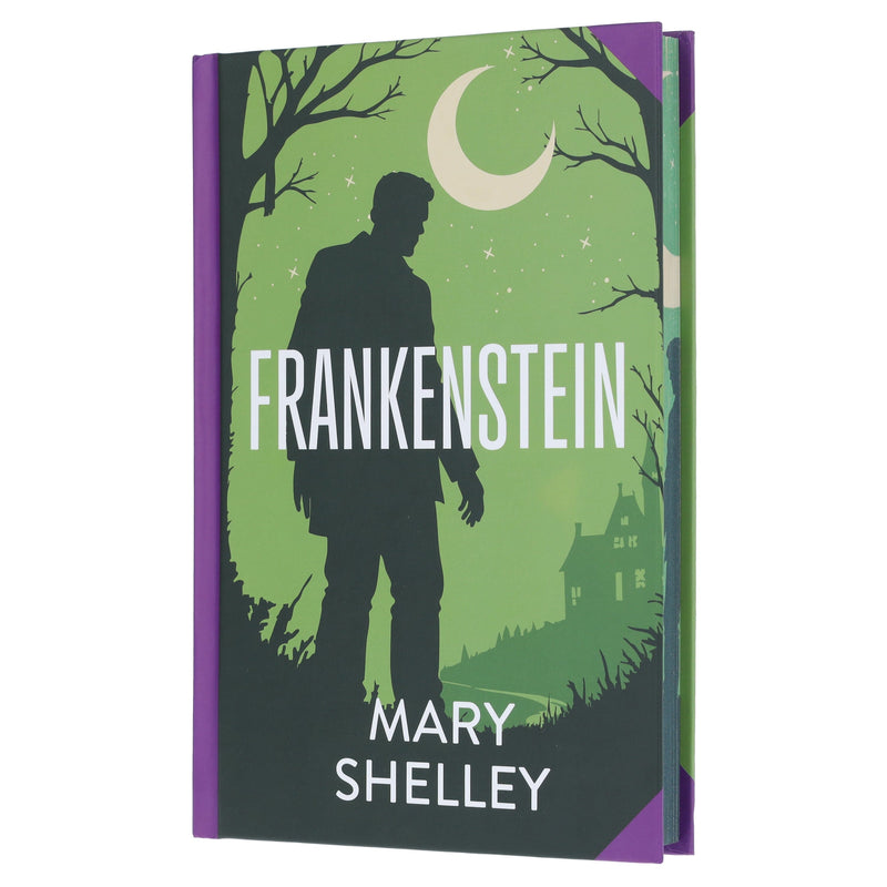 Frankenstein by Mary Shelley - Fiction - Sprayed Edges Hardback Fiction Wilco Books
