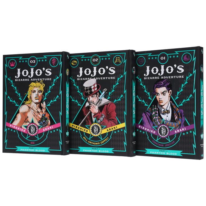 JoJo’s Bizarre Adventure: Part 1 - Phantom Blood (Vol. 1-3) by Hirohiko Araki 3 Books Collection Set - Fiction - Hardback Fiction Viz Media, Subs. of Shogakukan Inc