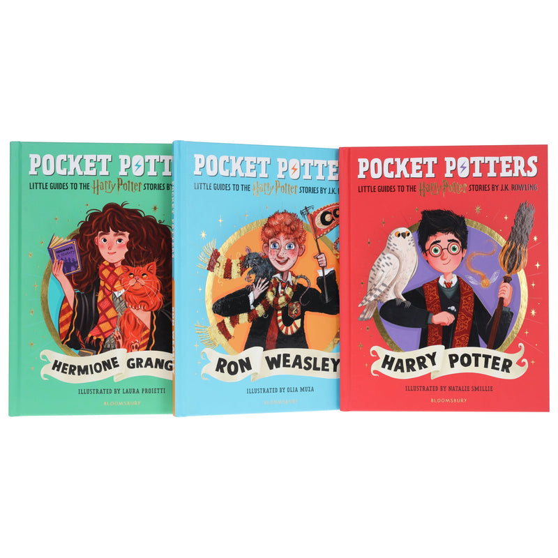 Harry Potter: Pocket Potters by J.K. Rowling Illustrated 3 Books Collection Set - Ages 7+ - Hardback 7-9 Bloomsbury Publishing