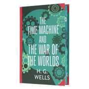 The Time Machine & The War of The Worlds by H. G. Wells (Deluxe Edition) - Sprayed Edge Hardback Fiction Wilco Books