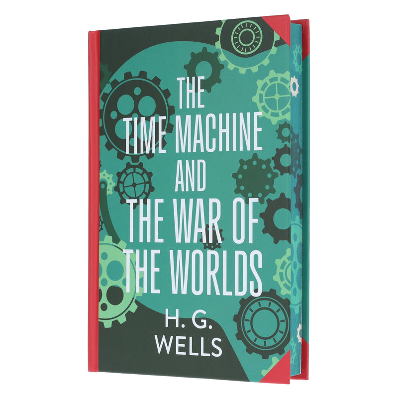 The Time Machine & The War of The Worlds by H. G. Wells (Deluxe Edition) - Sprayed Edge Hardback Fiction Wilco Books
