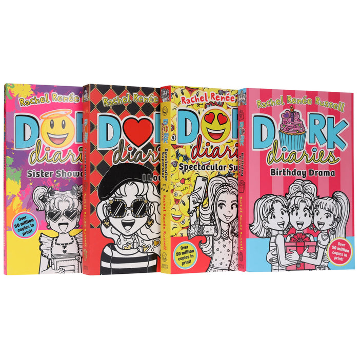 Dork Diaries Series (Vol. 13-16) By Rachel Renee Russell 4 Books Collection Set - Ages 9-11 - Paperback 9-14 Simon & Schuster