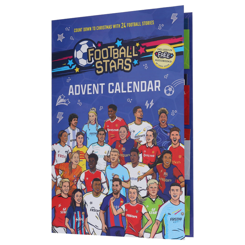 Football Stars Advent Calendar 24 Football Stories and Player Books for Kids by Luke Paton & Harry Meredith - Ages 7-9 - Paperback (Includes 24 Free AudioBooks!) 7-9 Sweet Cherry Publishing