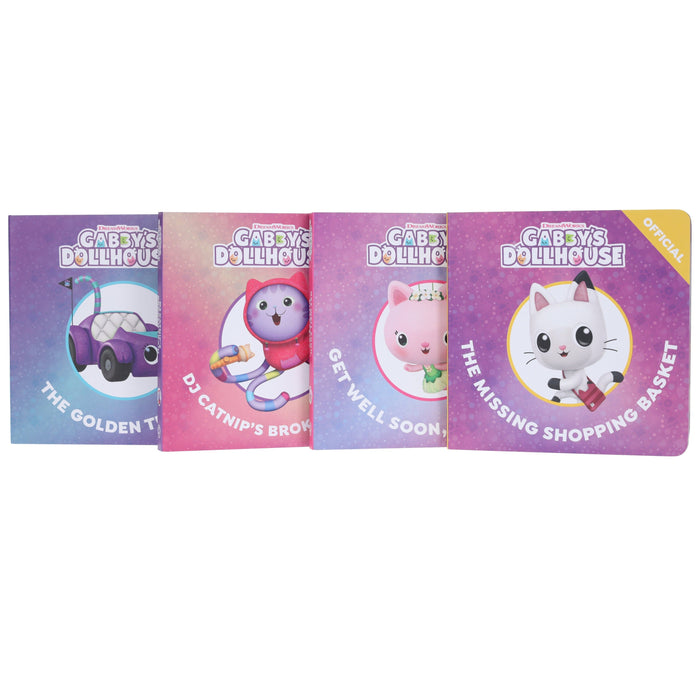 DreamWorks Official Gabby's Dollhouse Little Library 4 Books Collection Box Set - Ages 3+ - Board Book 3-5 Orchard Books