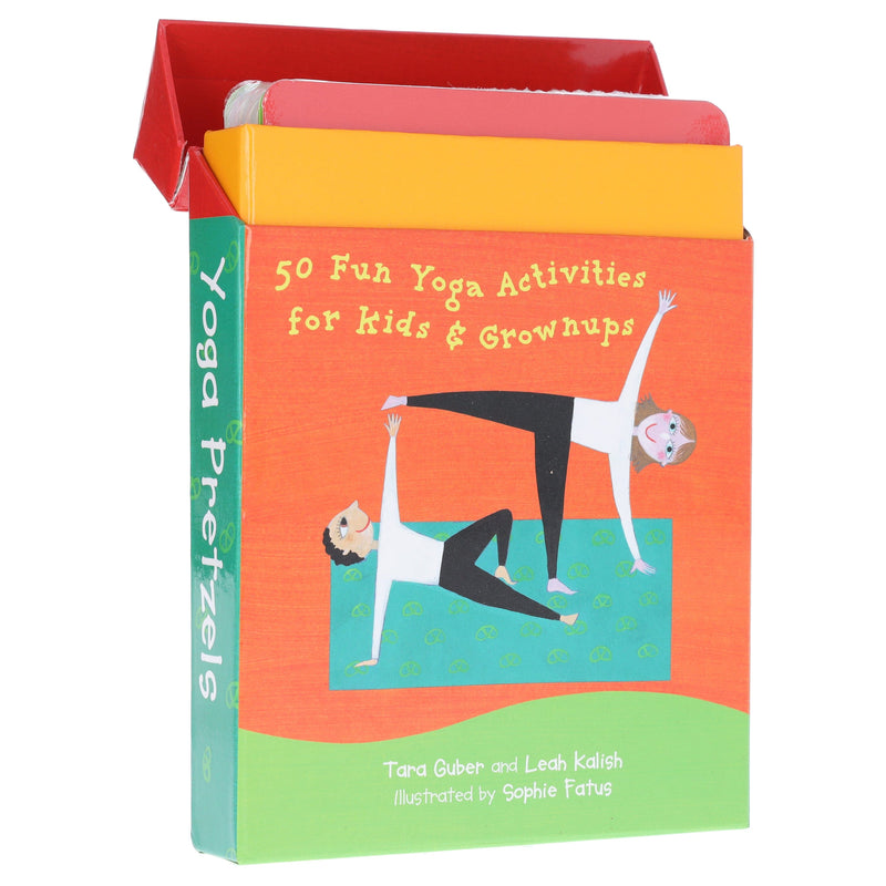 Yoga Pretzels: 50 Fun Yoga Activities for Kids and Grownups by Tara Guber & Leah Kalish - Ages 4+ - Yoga Cards 3-5 Barefoot Books Ltd